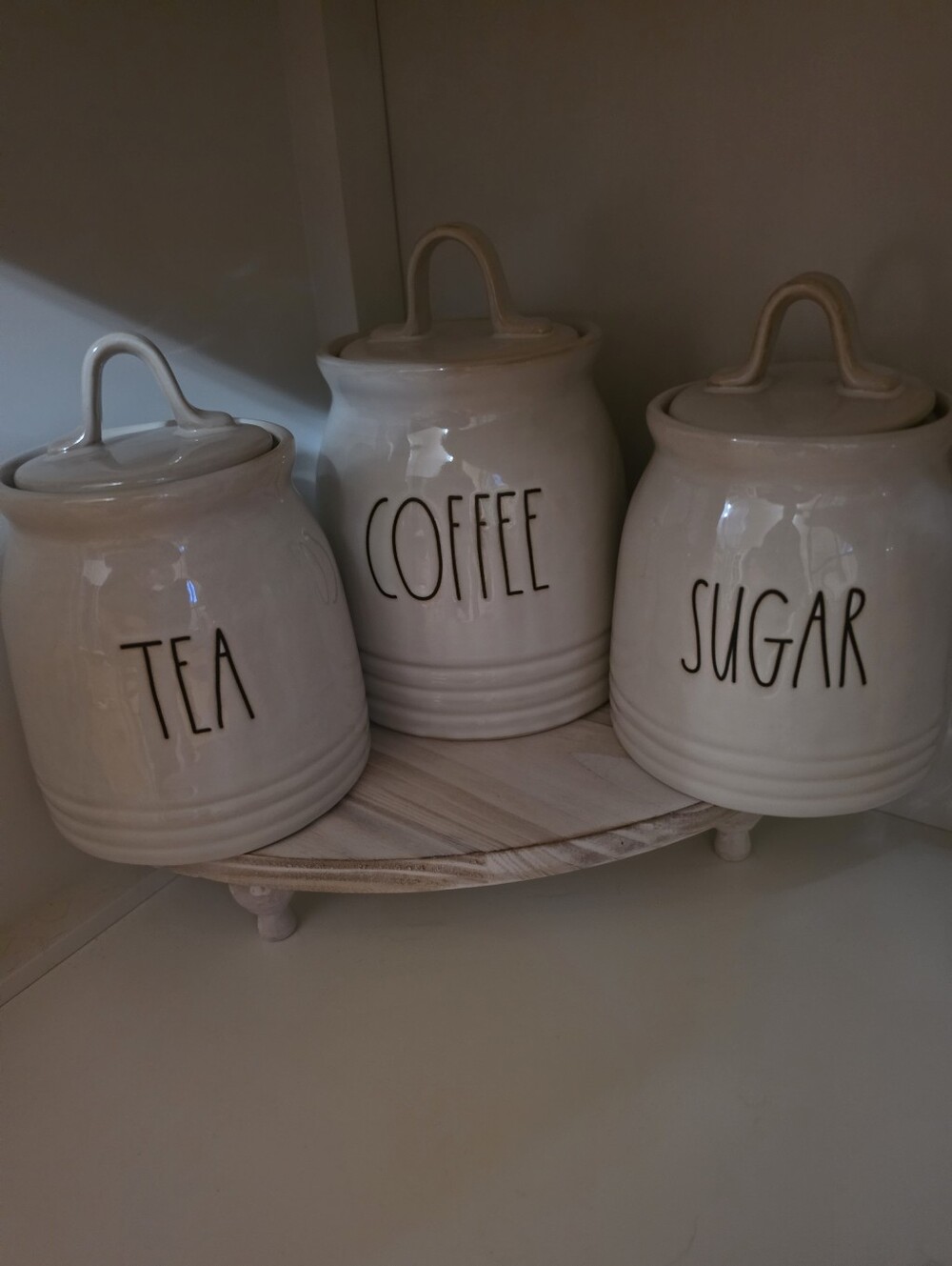 Rae Dunn Tea, Coffee, Sugar Canister Set